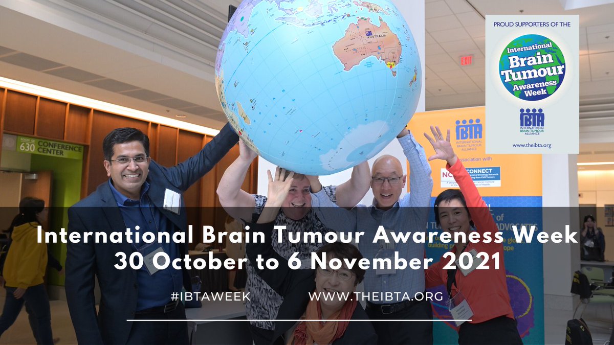 theIBTA's tweet photo. The 2021 International Brain Tumour Awareness Week starts today! Join us in raising awareness of brain tumours around the globe #IBTAWeek #BTSM #BrainTumorThursday https://t.co/f48k2JN6HX