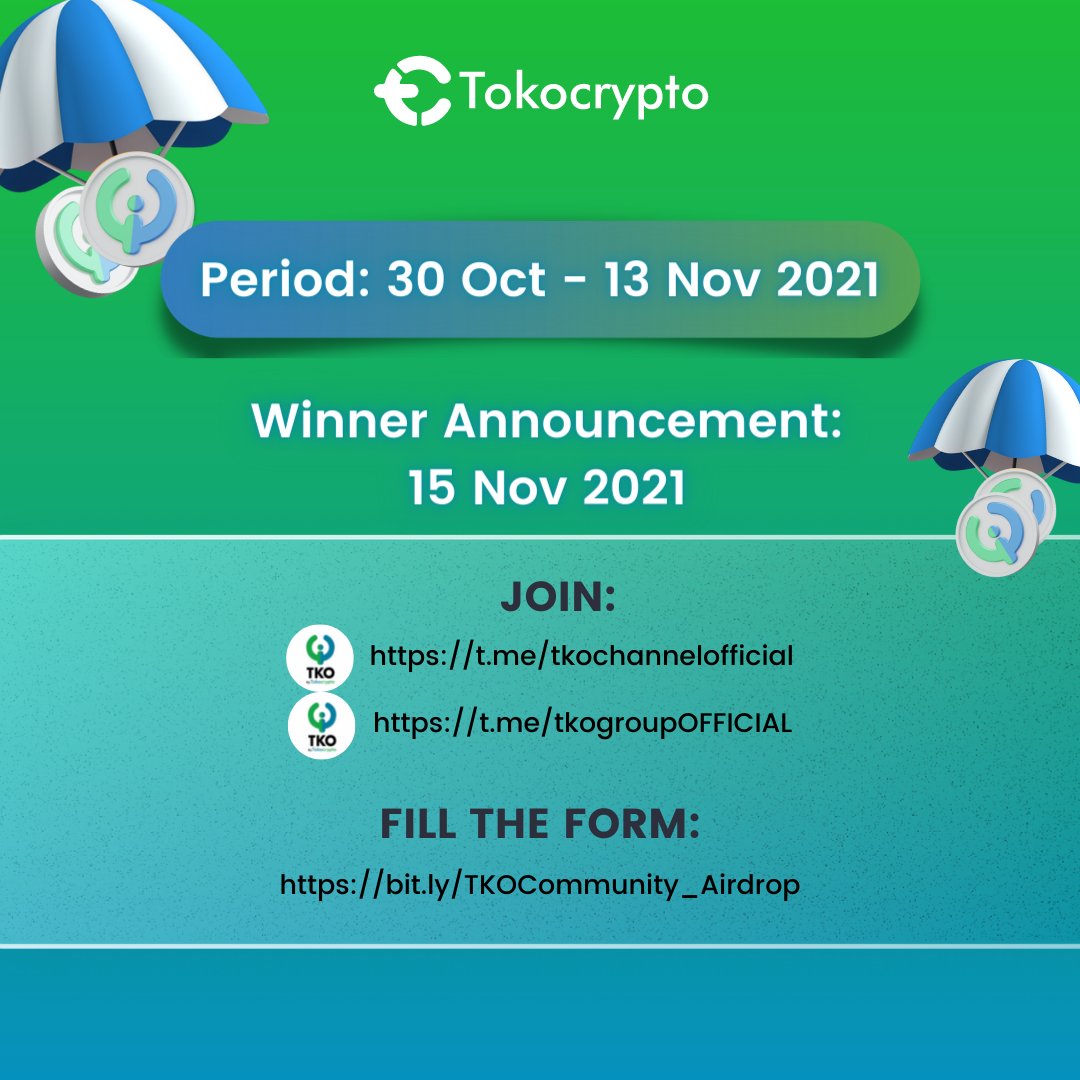 tokotoken_id's tweet photo. Step-by-step guide:
1. Join our Telegram group (https://t.co/uZPzYpIDdK)
2. Join our Telegram Channel (https://t.co/EbyMXl5tdd)
3. Fill in the form : https://t.co/gwMNiR4AL7

#TKObyTokocrypto #Tokocrypto #Airdrop #TKOCommunity https://t.co/wvxNQ8mrl8