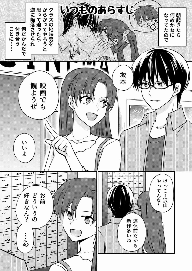 【創作漫画】TS(♂→♀)したのでクラスメイトと付き合ってみた
デートしてみた話② 