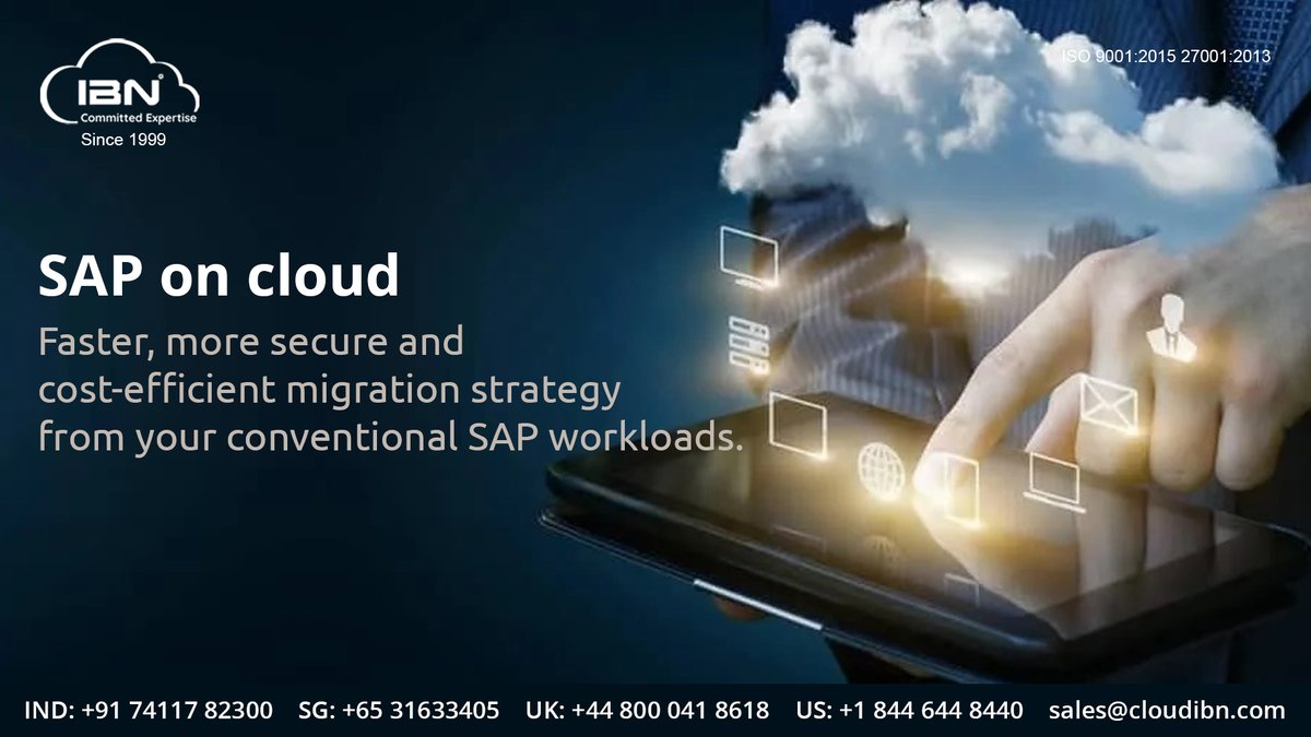 Cloud_IBN's tweet photo. CloudIBN Enables The Complete Roadmap To Migrate And Deploy Faster Your Sap Workloads On Cloud.
Visit Us - https://t.co/hT8HO60z8N
#SapOnCloud #CloudConsulting #CloudServices #AWS #Azure
#CloudIBN https://t.co/P2a2Avt9jL