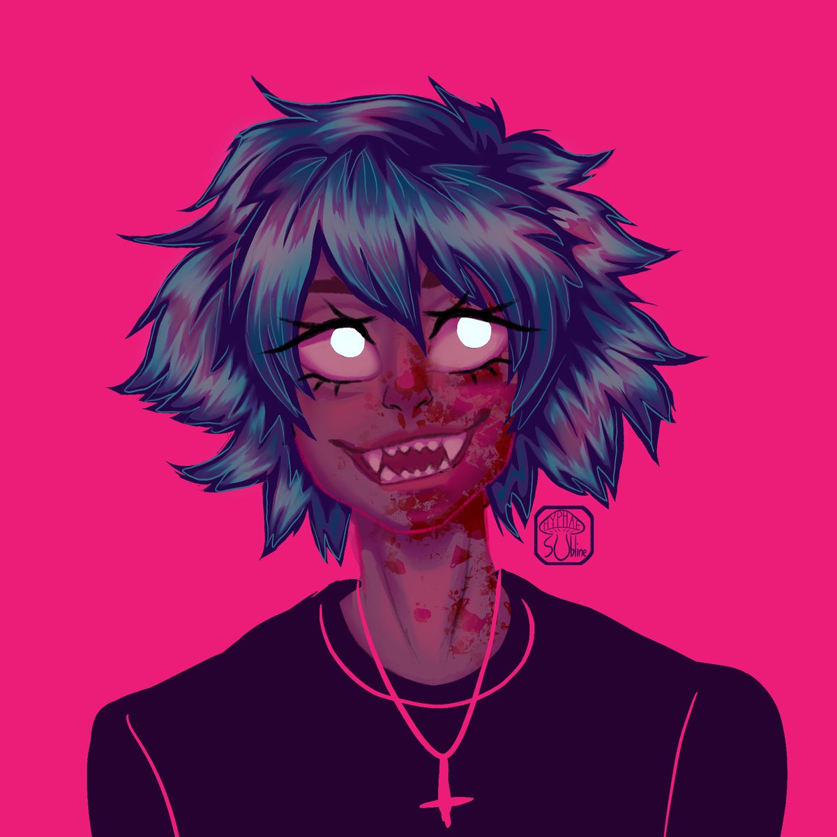 HyphaeSublime's tweet photo. Honestly my biggest fear at this point is someone looking at my art and going “yeah, this dude knows what they’re doing” #ArtistOnTwitter #commissionsopen #doodle #procreateart #drawing #art #sketch #OC https://t.co/6kzyW2XqXW