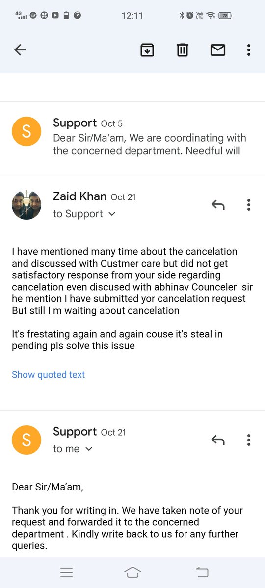 zaidluvs123's tweet photo. @BYJUS  your department not taking intrest to solve this issue even not responed after calling if they are not for help pls stop calling Custmer care they are just vasintg your hard earn mony https://t.co/D1LUQApwGd