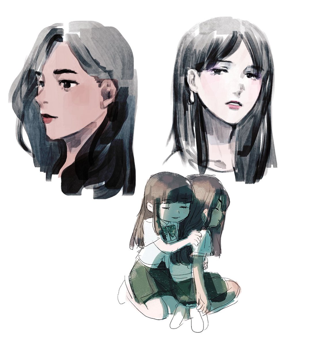 ou____n__'s tweet photo. 그림 그리는 법 까먹음… 큰일났다 🥶 https://t.co/VClIXOIhev