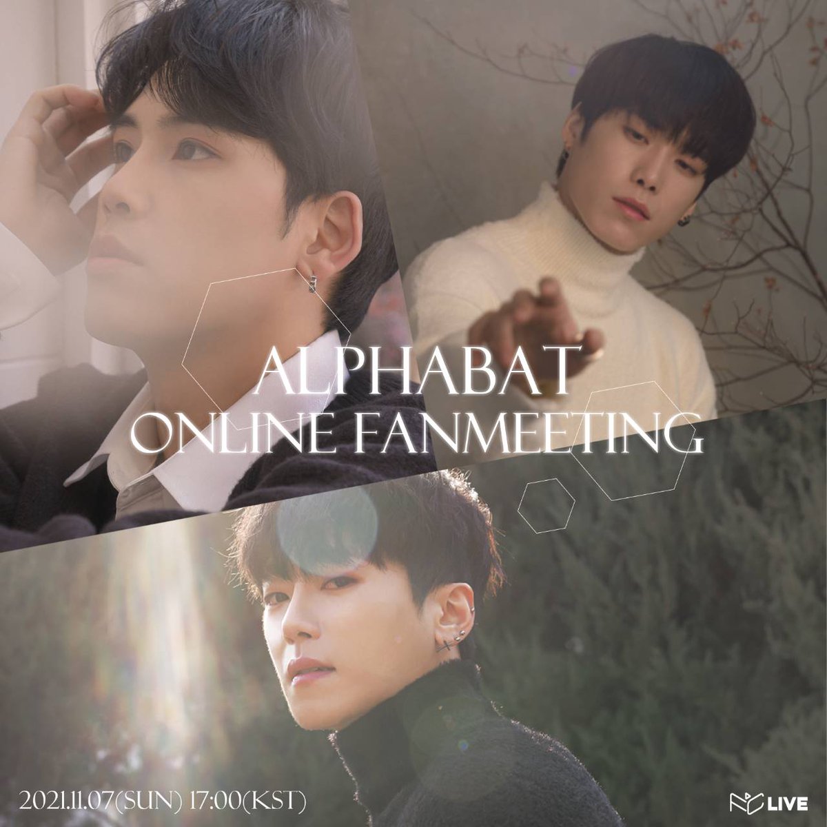#AlphaBAT ONLINE FANMEETING

╋＊＊＊＊＊＊＊＊＊╋
📅11.7(SUN)⏰17:00-KST
🔗 bit.ly/3mnqkWj
╋＊＊＊＊＊＊＊＊＊╋

OPEN 🎟10.30(SAT)18:00-

많은 관심 부탁드립니다 🥰✨
沢山のご関心をお願いします🥰✨
#알파벳 #베타 #감마 #람다