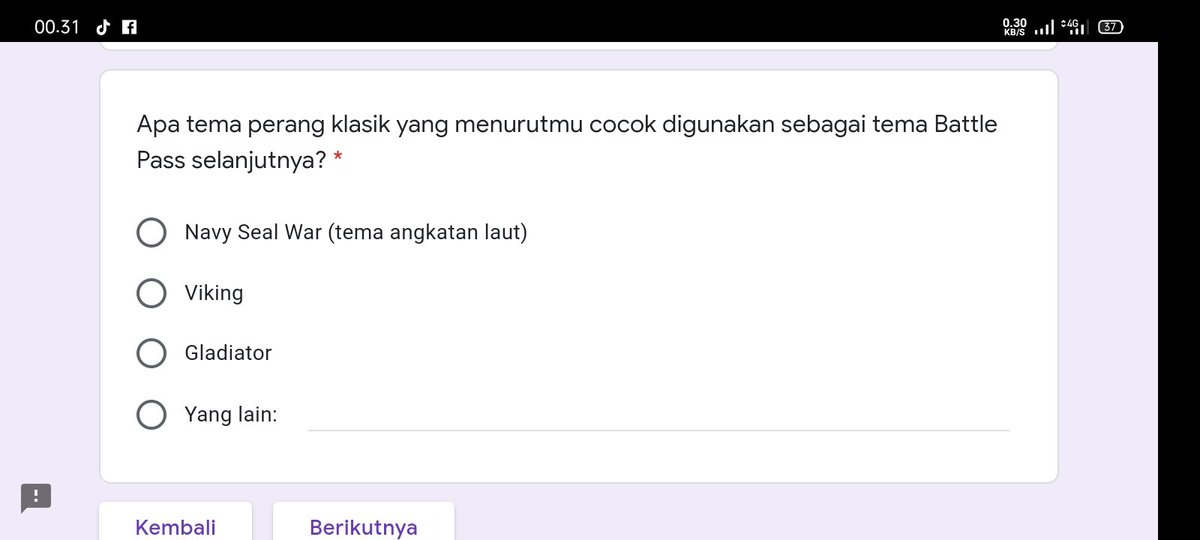 StenlyGaming's tweet image. Kalian waktu itu pilih apa untuk survei Battle pas codm?
.
#stenlycodm #CoDMobile #codmbattlepass #CODm