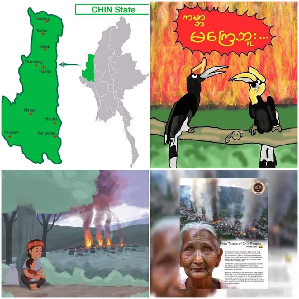 The international community has failed to protect Myanmar citizens from the terrorist military. It is evidenced by burnt Thantlang township which now requires immediate humanitarian support. #HelpChinState
#WhatsHappeningInMyanmar