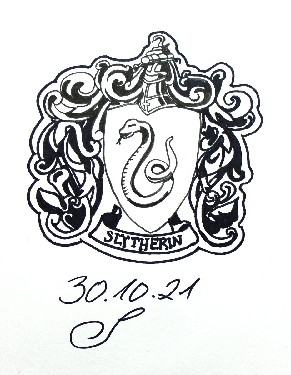 Lunakene's tweet photo. Day 30 of Inktober - Sliter ... Slytherin
#inktober #inktober2021 #sliter #HarryPotter #Slytherin https://t.co/ZvfaXxK6mf
