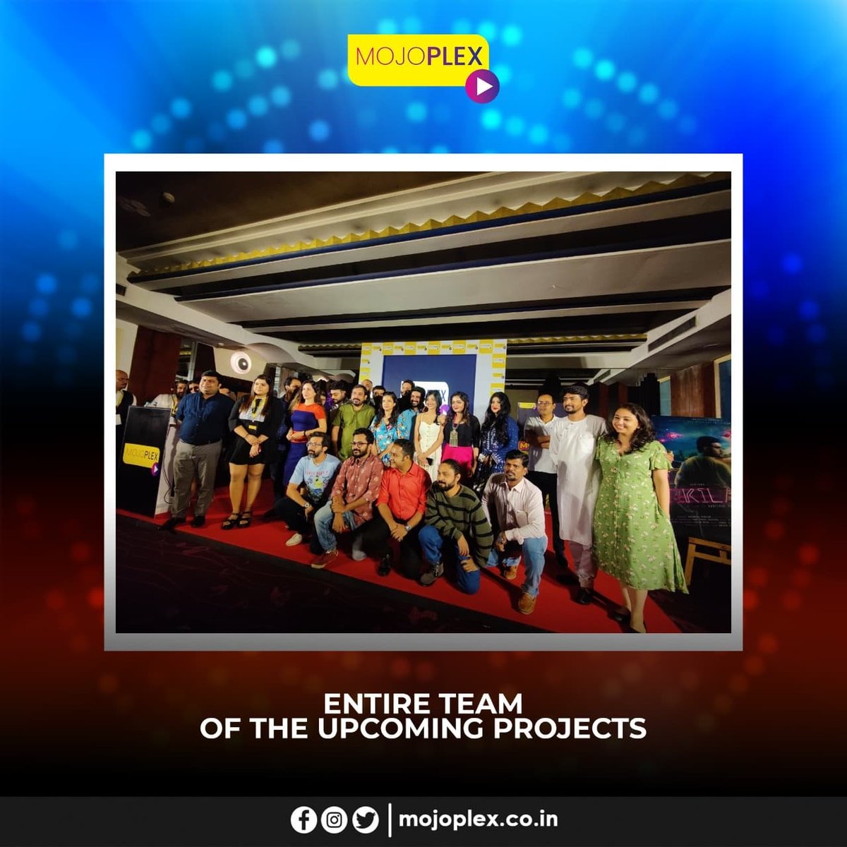 mojoplex's tweet photo. It was indeed 'chaader haat' on the Launch Event of Mojo Originals at The Park.

#AngshumanPratyush #DipanjanBasak #ShraddhaDas #SanjanaBanerjee #JollyChanda #SayantaniGuhathakurta #Devtanu #IshaanMajumder #SreelekhaMitra #SahilPhull #ArijitDutta https://t.co/YE4fvf7SUS