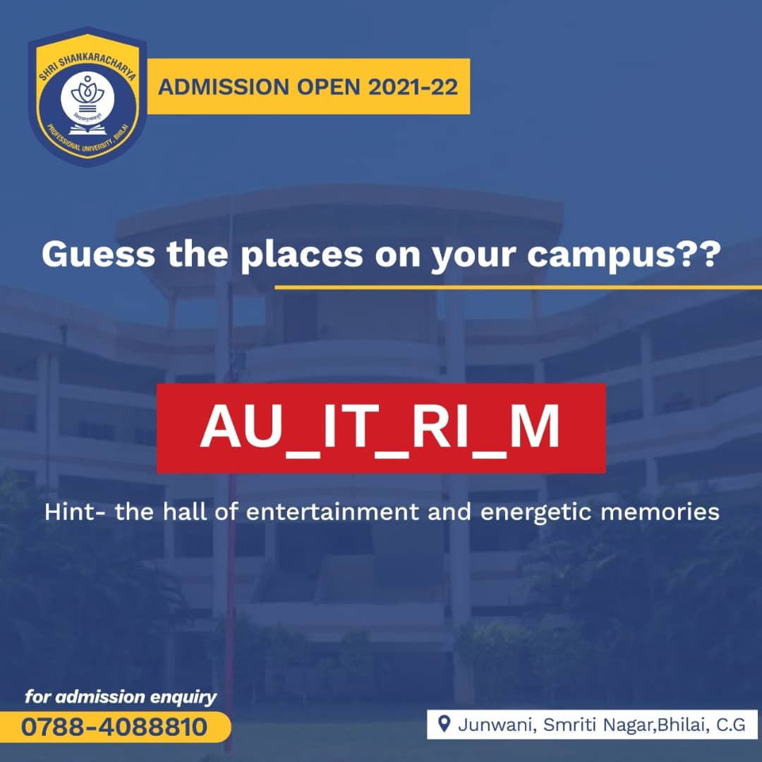 official_sspu's tweet photo. Let's see how many can guess these places of your campus??

Comment below your answers 👇🏻

🌟Admissions are open for the academic year 2021-22

📞0788-4088810 for any queries.

🌟Stay tuned with us for getting regular updates.
.
#guess #college #quiz #EducationForAll #fun #sspu https://t.co/Z9uJCXxtIt