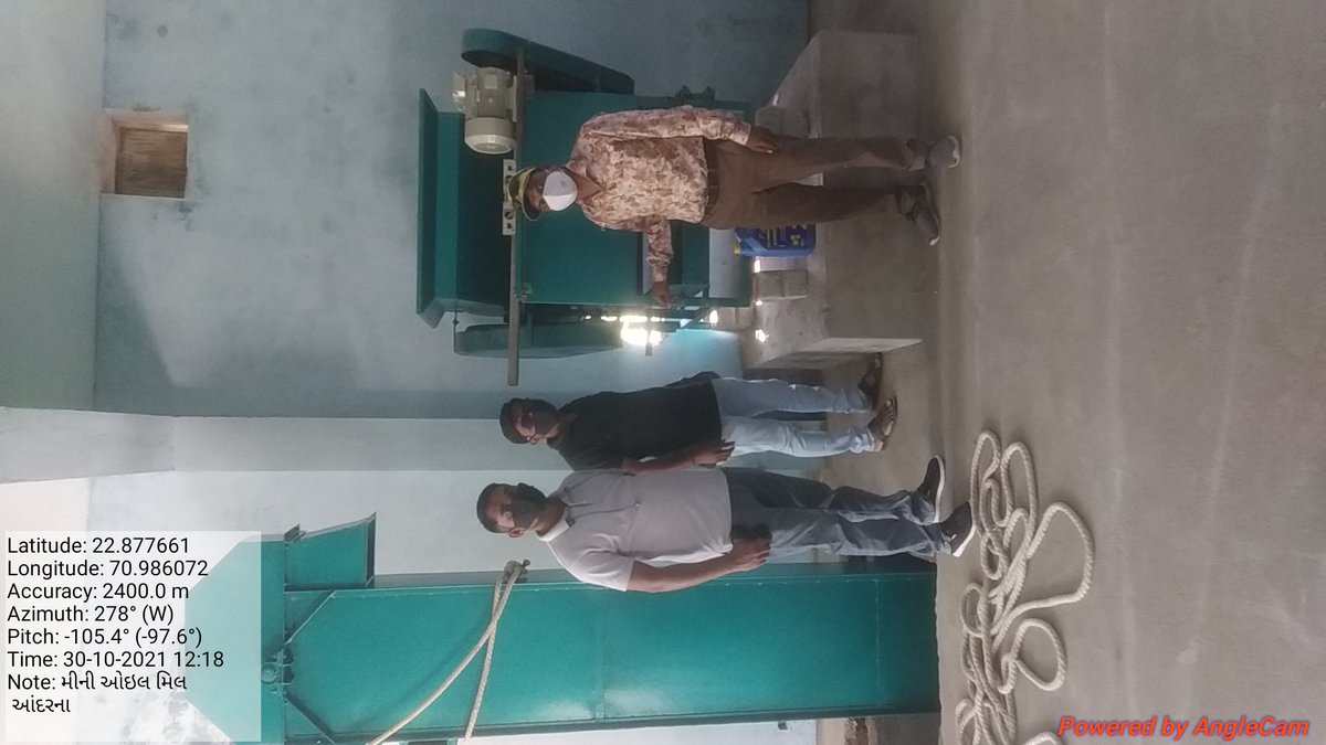 dilipmori20's tweet photo. આજ રોજ મોરબી તાલુકાના આંદરના ગામે વી. અ @atuljchavda1  @RavatGalsar ની હાજરી માં મીની ઓઇલ મીલ ઘટક ની સ્થળ ચકાસણી કરી @ADAMORBI1  @ddomorbi1  @DaoMorbi  @MorbiUnion  @RaghavjiPatel https://t.co/lHeHMCpNw7