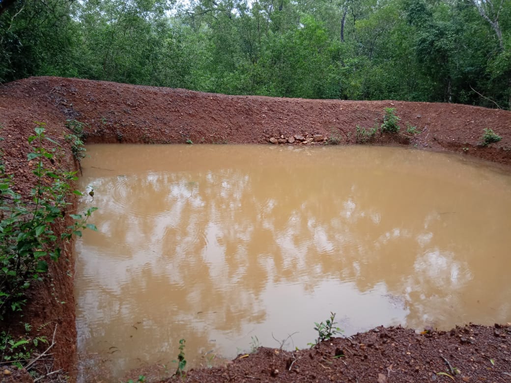 HonnavarTaluk's tweet photo. water stored in peculation pond .(honnavar taluk , Navilgon GP, Amsalli forest area)forest work under MGNREGA https://t.co/Mhdwg2jO39