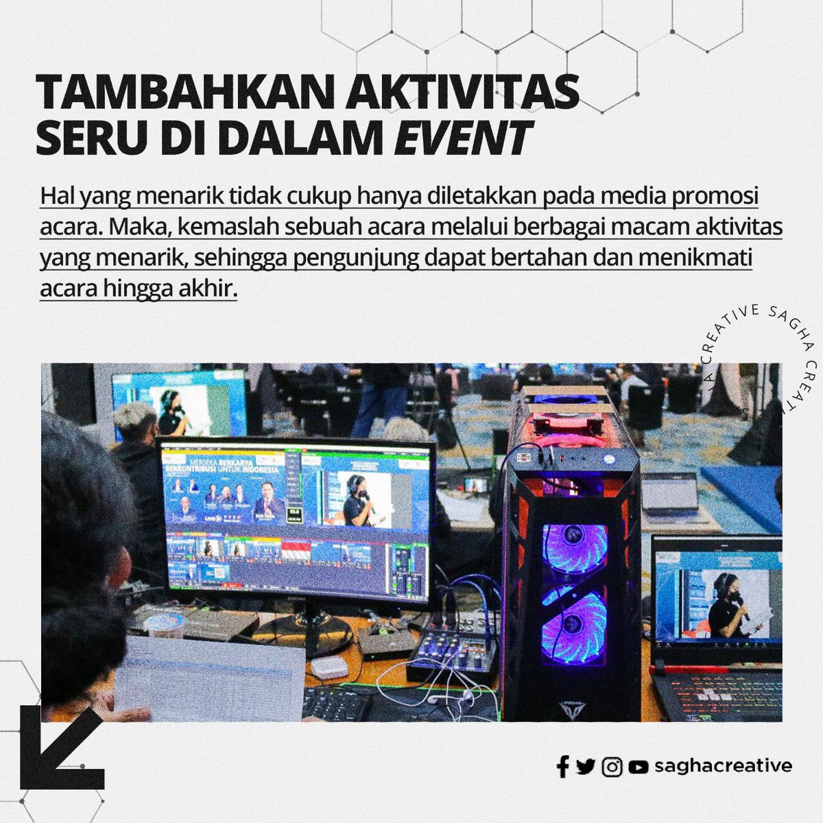 SaghaCreative's tweet photo. So, tunggu apa lagi? Hubungi kami di bio ya. Sagha Creative, Your Creative Partner! 

#saghacreative #scripttoscreen #creativeagency #digitalagency #productionhouse
#studios #eventorganizer
#digitalmarketing #digitalmarketingspecialist
#jasadigitalmarketing https://t.co/tjtyPxhec8