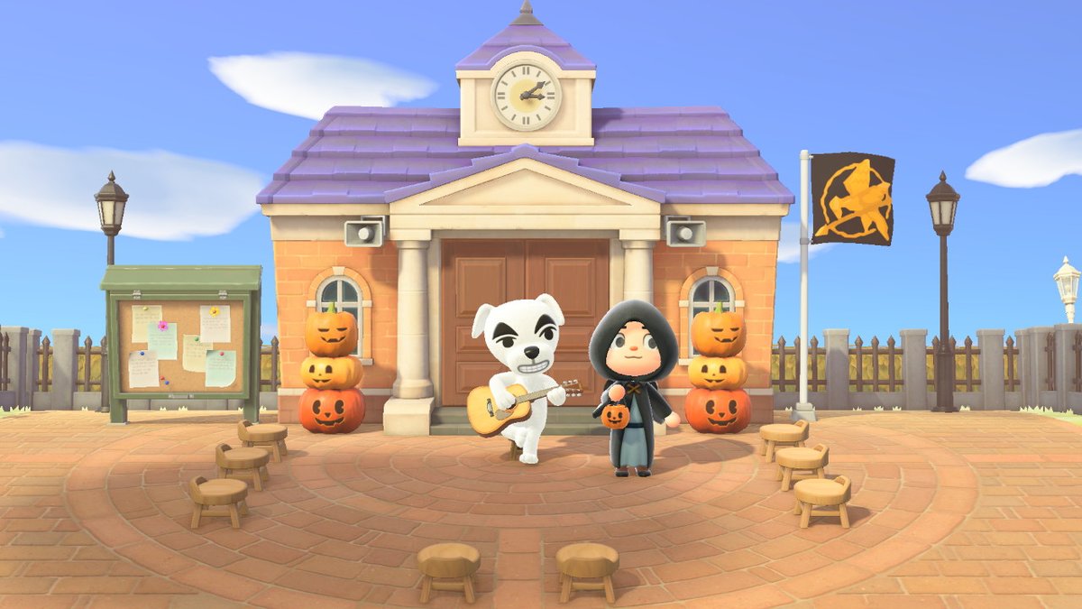 laLaria17's tweet photo. getting ready for Halloween #AnimalCrossing #ACNH #NintendoSwitch https://t.co/yFLOYUhcTX