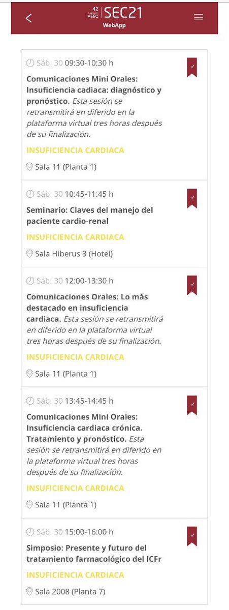 Pedro Moliner (@petermoliner) on Twitter photo Arranca el último día de #SEC21 con la agenda llena de de IC.
Sin olvidar los e-posters y a partir de las 16:00 la sesión de Cardioactualidad, en la que <a href="/Evelyn_S_V/">Evelyn Santiago</a> nos contará lo más relevante en IC del último año. Arranca el último día de #SEC21 con la agenda llena de de IC.
Sin olvidar los e-posters y a partir de las 16:00 la sesión de Cardioactualidad, en la que <a href="/Evelyn_S_V/">Evelyn Santiago</a> nos contará lo más relevante en IC del último año.