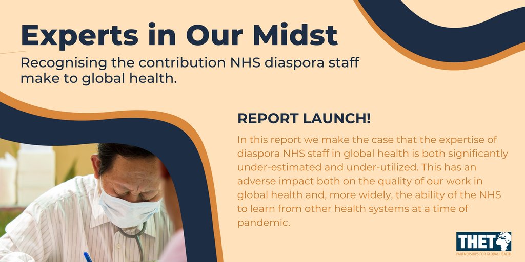 Harnessing the power of diaspora #NHS staff will be vital if we are to build a future NHS that values all of its staff &amp; serves all of its patients equally. Our policy report, Experts in our Midst, charts the way to a more inclusive &amp; globally engaged NHS: buff.ly/3F63uJX