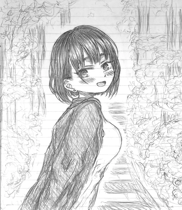 バンブローさんとこの山田が髪伸びてきたらしいので描かせて頂きました
おバイク部山田の嫁ムーブ好き https://t.co/6RIZZF2rpx 
