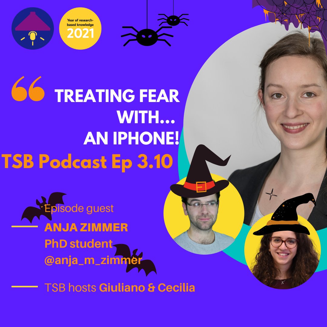 ScienceBasement's tweet photo. New spoOOoky episode of the @ScienceBasement Podcast! 
@DidioGiuliano &amp; @Ce_Cannarozzo interview @anja_m_zimmer PhD candidate studying phobias!
Spotify 👉 https://t.co/MhMyw34XQK
iTunes 👉 https://t.co/cCYk5YMWio
SoundCloud 👉 https://t.co/6utdas3URF
#SciComm #phobia @tttv2021 https://t.co/iLARhSzLE1