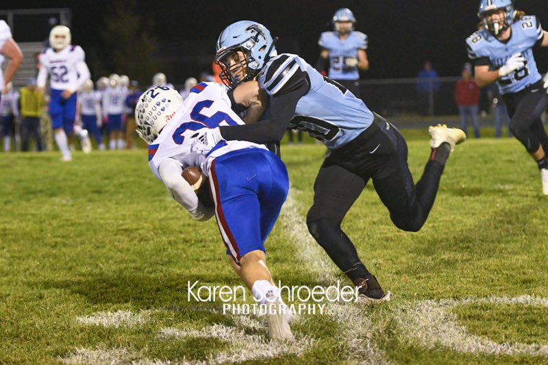 Def stats from our 18-15 win vs Russell

Zeller: 11 tkl, 3 ast <a href="/zzeller16/">zak</a> 

Waggoner: 5 tkl, 5 ast

Redden: 5 tkl, 1 ast, 1 TFL <a href="/redden_brooks/">Brooks Redden</a> 

Koenig: 2 tkl, 5 ast, 2 INT, .5 TFL @koenig_korin 

Pfaff: 2 tkl, 3 ast, 2 TFL <a href="/Cody20221/">Cody2022</a> 

Allen: 2 tkl, 1 ast, 1 INT @samuelallen_20