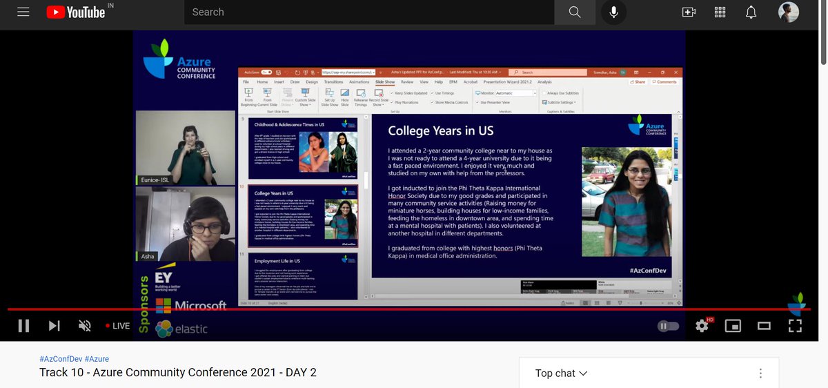 TechXConf's tweet photo. @Asha17069529 talking about - Me, My Autism and Tech"
Watch live in Track 10 - https://t.co/jpvlVilCfE
#azconfdev #VirtualConference #OpenSource #cloudnative #azure #microsoft #LearningisRewarding #ey #Elastic https://t.co/wEsfehD9Ax