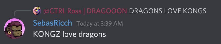JustinGilanyi's tweet photo. And this...
@CyberKongz ❤️ @NiftyDragons https://t.co/nTj7JsXXxQ
