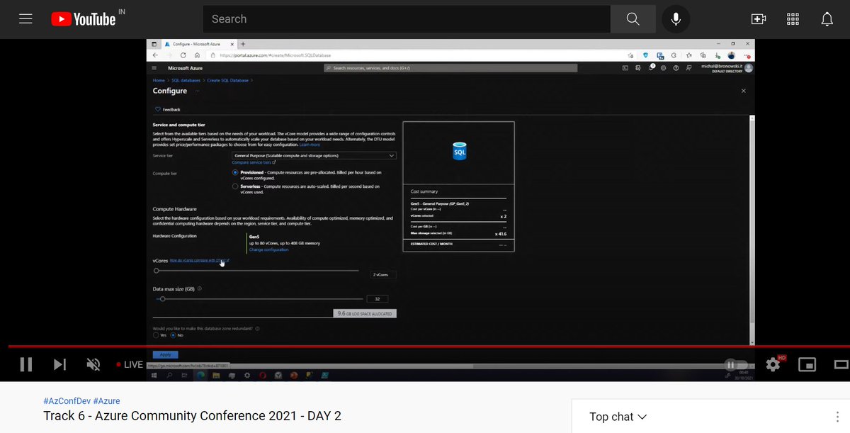 TechXConf's tweet photo. Mike Bronowski talking about - "Automate management tasks using elastic jobs in Azure SQL Database"
Watch live in Track 6 - https://t.co/gdgRiiJ7LD
#azconfdev #VirtualConference #OpenSource #cloudnative #azure #microsoft #LearningisRewarding #ey #Elastic https://t.co/RHhgfEyqXk