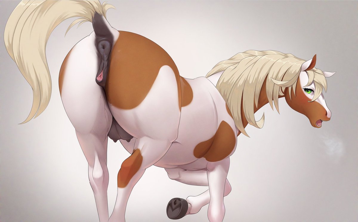 Sluttyferals's tweet photo. "The horses of this valley are a bit... Peculiar. Mares and fillies moving their tails for any male that looks their way. Seemingly always needy and always willing to go for a quick tryst with whatever man decides to take their offer." - an exerpt. A Guide to Honeysuckle Valley. https://t.co/tQ04K5Nkc4