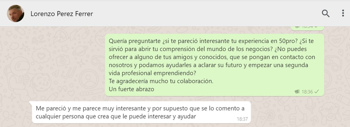 50pro_'s tweet photo. TERCER TESTIMONIO DE UN EGRESADO
#emprendedorsenior #50pro https://t.co/AVROtxYTRd