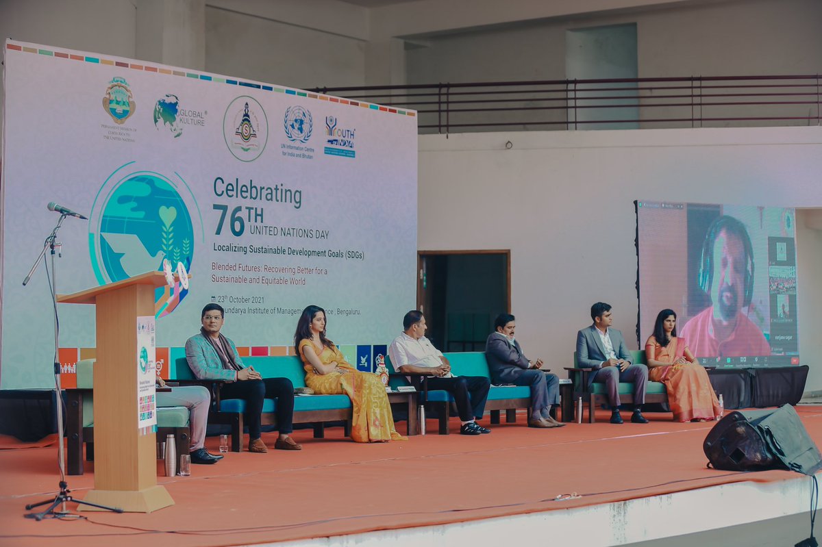SinghalSailesh's tweet photo. Glimpses from the @UN day and the commitment of the students to advocate about @SDG2030 has been very energising. More than 5000+ students have had been trained on @SDGaction over a week in @simssoundarya & over the year various projects would be implemented
#GenSDGs @UNinIndia https://t.co/RlQjqjHEWv