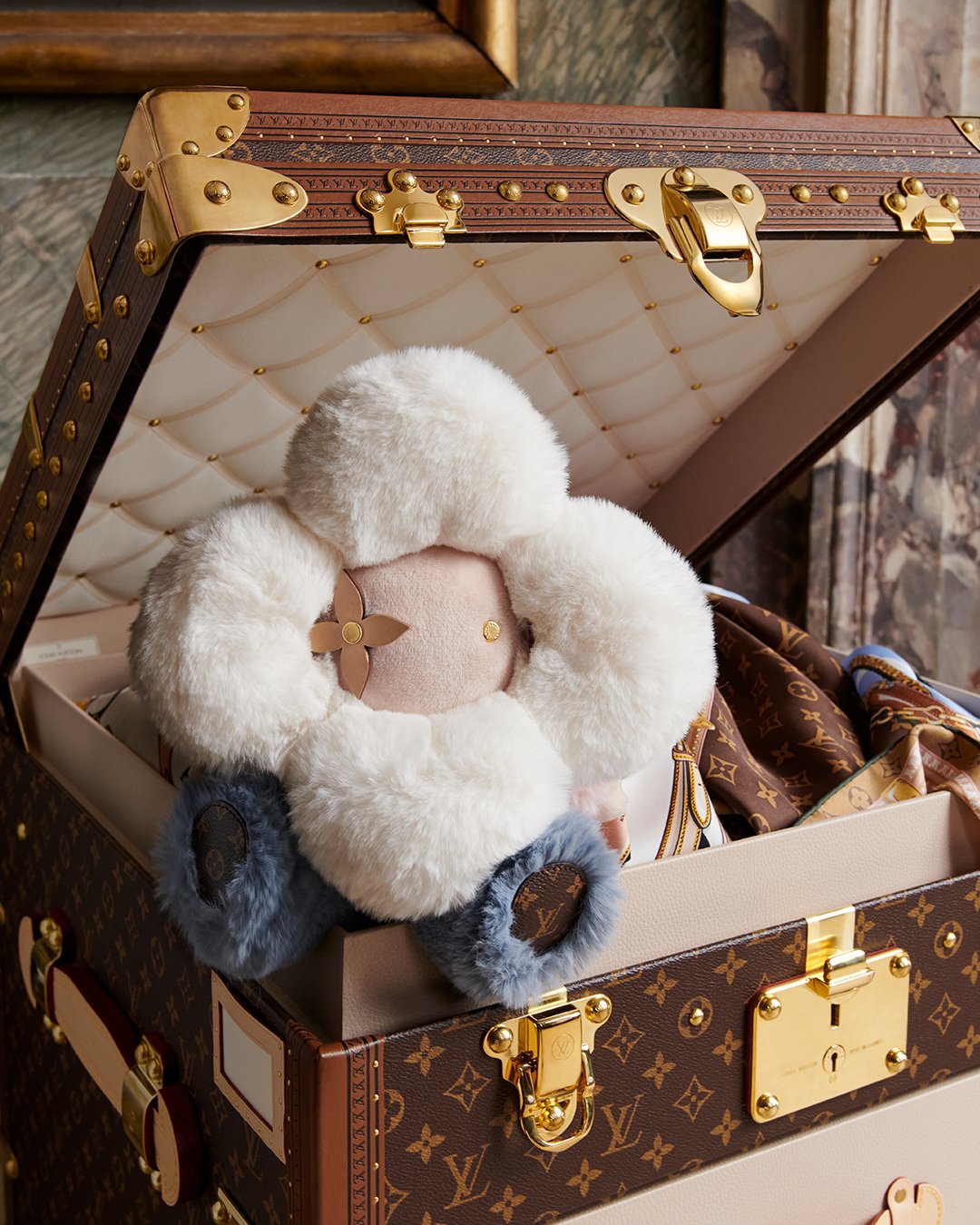 Louis Vuitton on X: Rooted in heritage. The Maison's adventure-loving  mascot is transformed into the Vivienne doudou, an ultra-soft plush toy,  perfect for all ages as a souvenir that will last a