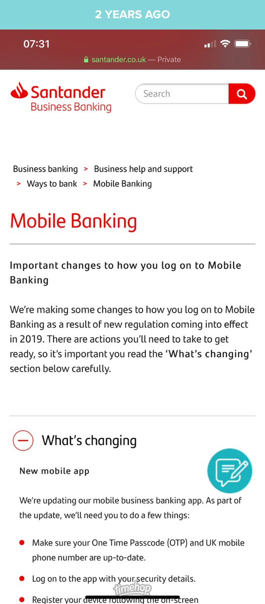 ⁦<a href="/santanderuk/">Santander UK</a>⁩  ⁦⁦@santanderukbiz⁩ ⁦<a href="/santanderukhelp/">Santander UK Help</a>⁩  2 years ago you promised a new business mobile app. Once again nothing happened. We have been waiting 4+ years for a proper app. Read the thousands of 1 star reviews and get your act together.