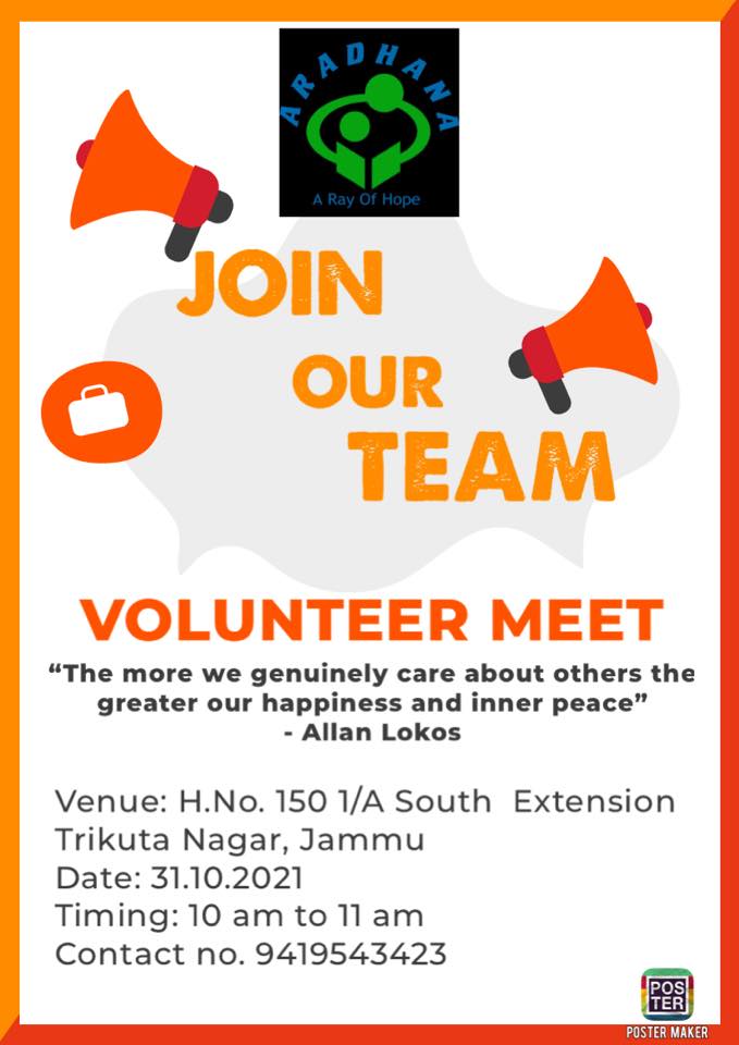 TeamAradhana's tweet photo. Allan Lokos, a mindful practitioner once said “The more we genuinely care about others the greater our happiness and inner peace”
At (#AAROH), each member knows the truth behind these words. FOR all those who wish to be part of this journey of internal fulfilment in our Meet. https://t.co/fAFF9q5Xrb