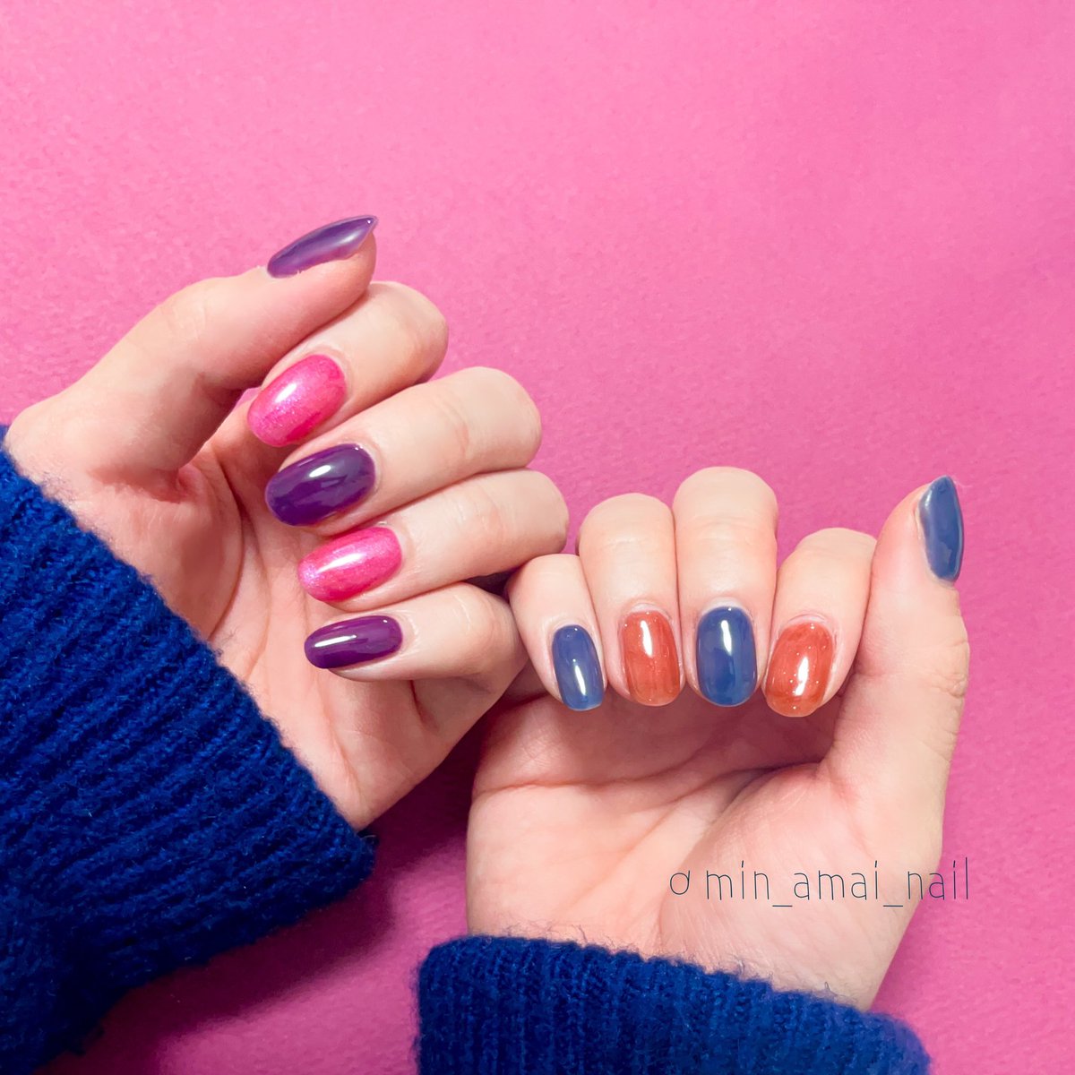 min_amai_nail's tweet photo. もう月末や!!!
ハロウィンなんで爪カラフルにした!!
😈💘🎃🌃
💅使ったやつ
HOMEIウィークリージェル
左手
#NE161 Eryngium
#NE154 Butterfly Pink
右手
#NE162 Lonely Shadow
#NE153 Adorable Brown https://t.co/hXJR6umW3B