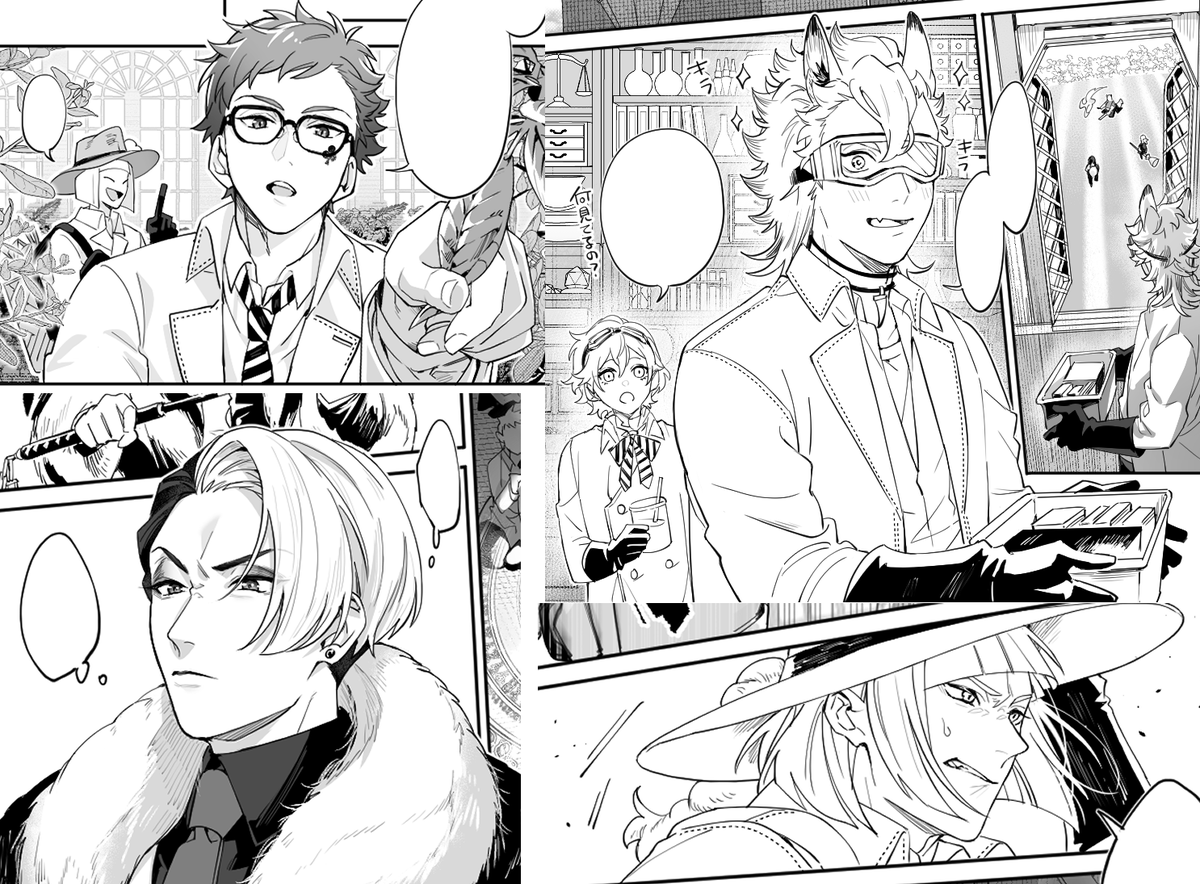 進捗
サ部みんな初めて描いた
ルクだけはカラーではあるけど漫画はお初 