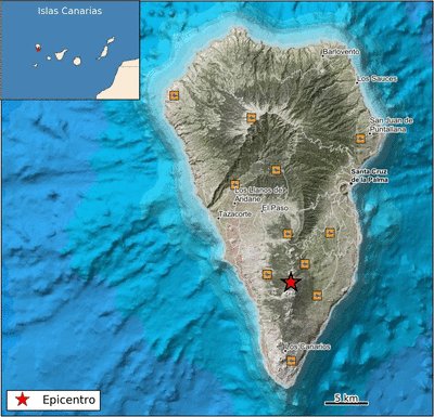 #LaPalma|| Nuevo récord de magnitud en el enjambre sísmico de la Isla de #LaPalma. A las 7:24 (hora local) se ha dado un terremoto de magnitud 5.0 mbLg. al SW de la estación de Villa de Mazo. Se ha sentido con intensidad IV-V.