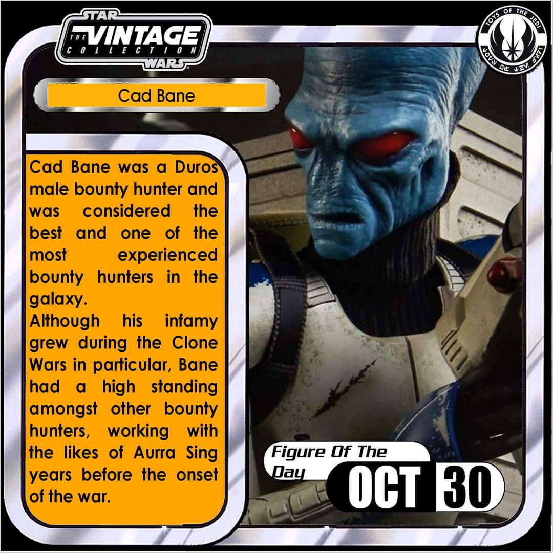 ToysJedi's tweet photo. #ActionFigureOfTheDay #CadBane from #CloneWars line. Depending on how you collect, this is either perfect or not quite there. The animated style works well, but for realistic collectors, a new head added to a Clone Trooper, with appropriate deco is needed. #DefinitiveForNow https://t.co/avcdlDOWsy