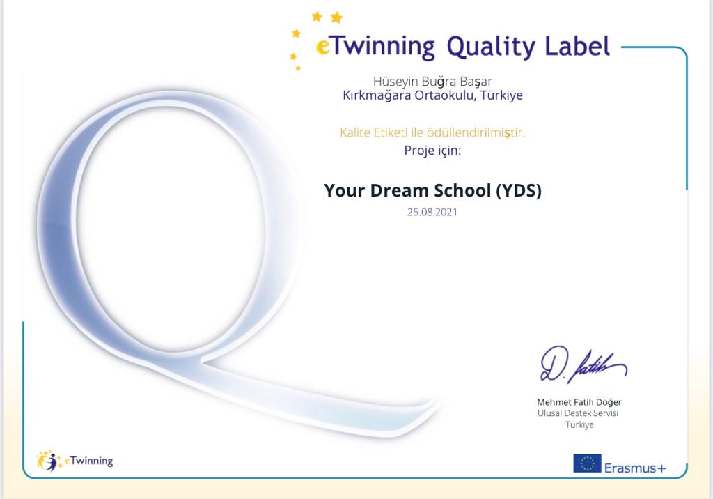 <a href="/Mosaic_FCL/">Mosaic</a> ve <a href="/ErbakanFcl/">Erbakan FCL</a> iş birliği ile yürüttüğümüz projemiz #yourdreamschool Ulusak Kalite Etiketinden sonra Avrupa Kalite Etiketi ile de ödüllendirilmiştir.👏
<a href="/FclTurkiye/">FCL Türkiye</a> @mhbucuk <a href="/tretwinning/">eTwinning Türkiye</a> <a href="/urfa_etwinning/">Şanlıurfa e Twinning</a> <a href="/sanliurfammem63/">Şanlıurfa İl Milli Eğitim Müdürlüğü</a> <a href="/EyyubiyeMem63/">Eyyübiye İlçe Milli Eğitim Müdürlüğü</a> @AhmetGocen3
