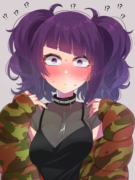 見たかったので描きました!理由不明の赤面摩美々!イェ～!  #シャニマス 