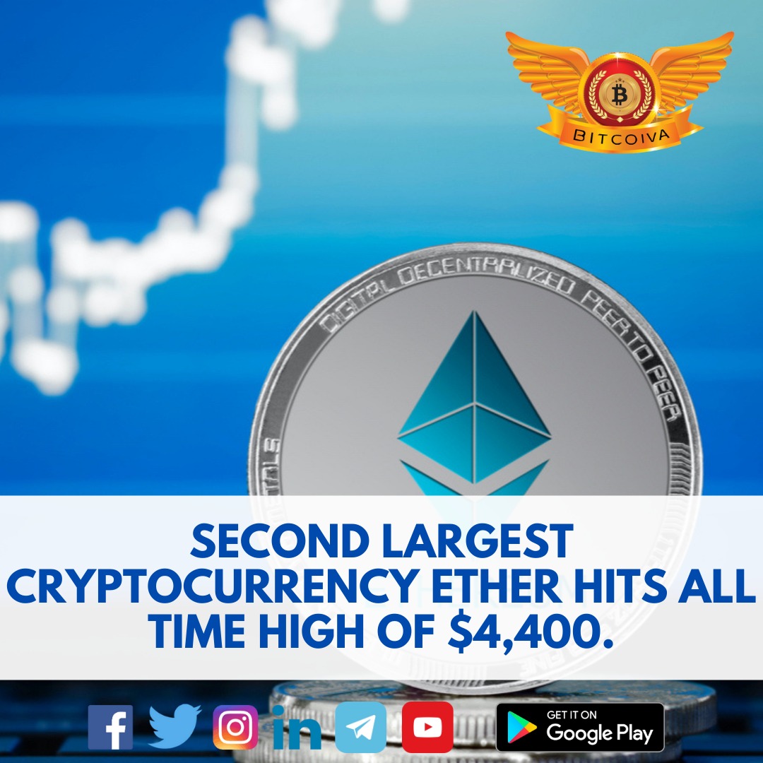 bitcoiva's tweet photo. Dear users,
Second largest cryptocurrency ETHER all-time High of $4000.

Start your trade now: https://t.co/WCvGkiWTrz

#bitcoiva #crytpoindia #BasicAtten #maticcoin #basicattentioncoin #trading #blockchain #cryptocurrency #bitcoin #cryptospace #cryptotrading https://t.co/sbGlBuhWaH