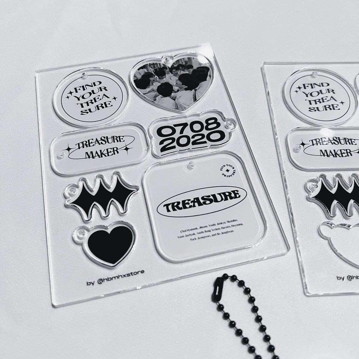 jkxstore's tweet image. ✦ Treasure Keyring by @hbmhxstore 🤍🖤