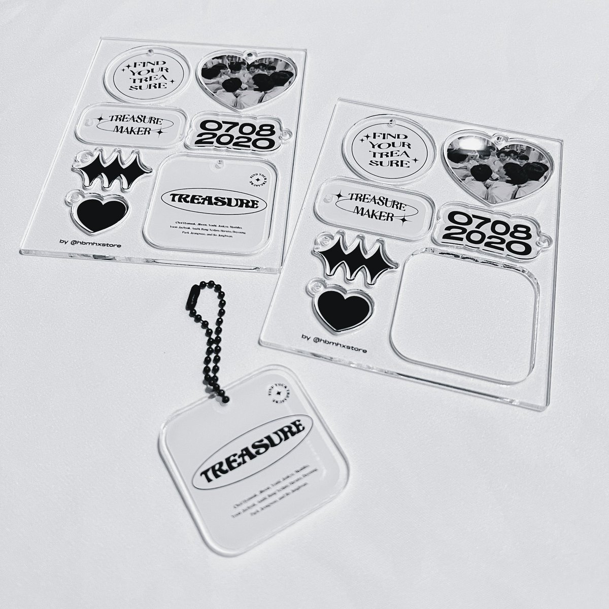 jkxstore's tweet image. ✦ Treasure Keyring by @hbmhxstore 🤍🖤