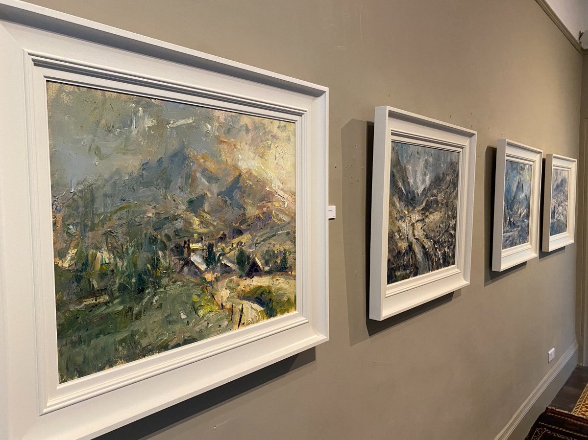 FfinyParcArt's tweet photo. Last weekend to see the work by Gareth Parry RCA One of the most respected artists working today! Also we have a fantastic coffee shop with lots of homemade cakes! Open Sat 10-5 Sun 11-5 https://t.co/EIQY6MRir0 #ffinyparcgallery #welshart #garethparry #conwyvalley #snowdonia https://t.co/1d2uXxWeBO
