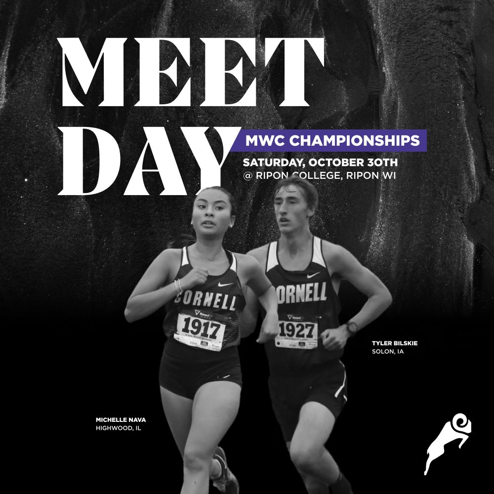 CornellRamsXCTF's tweet photo. ✨MEET DAY✨
It’s championship season as we get rolling with the Midwest Conference Championships today!
🏟Tuscumbia Golf Course
📍Green Lake, WI
🏃8k: 11am
🏃♀️6k: 12pm
📊 https://t.co/Kl0nQznJPh
🎥 https://t.co/TKkq6GMDAP
#RollRams
#RAMILY
#Run4Cornell https://t.co/8mx0xIN348