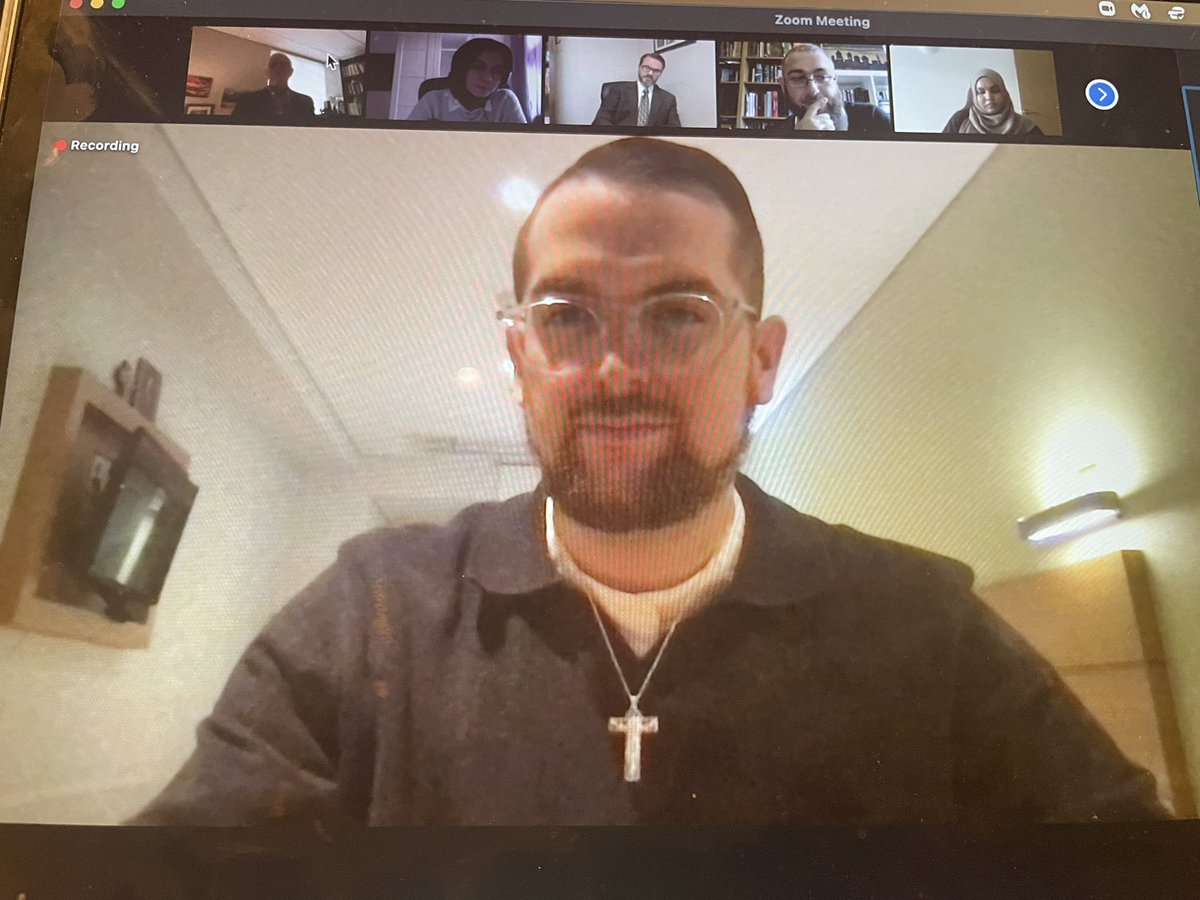TylerDMcNabb's tweet photo. John and I going at it (Christ-like of course) at the Beyond Foundationalism conference! https://t.co/7TmAKiqGn4