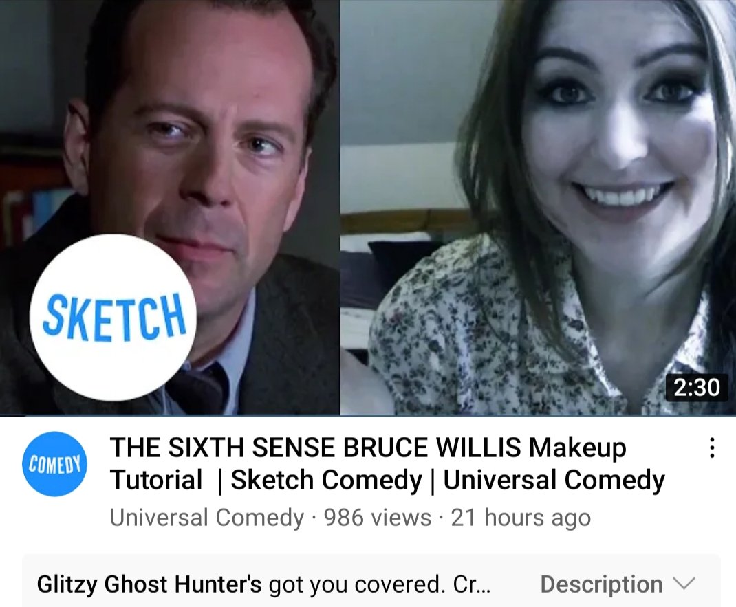 🚨 Huge thanks to <a href="/ComedyUniversal/">Universal Comedy</a> for celebrating #Halloween2021 by hosting my #spooky makeup tutorial for Bruce Willis's look in The Sixth Sense. 🚨 If you could give it a 'like' that would be amazing!! (&amp; I'll protect you from evil spirits etc.) 😀🎃😀  youtu.be/f2BsUVut4iM