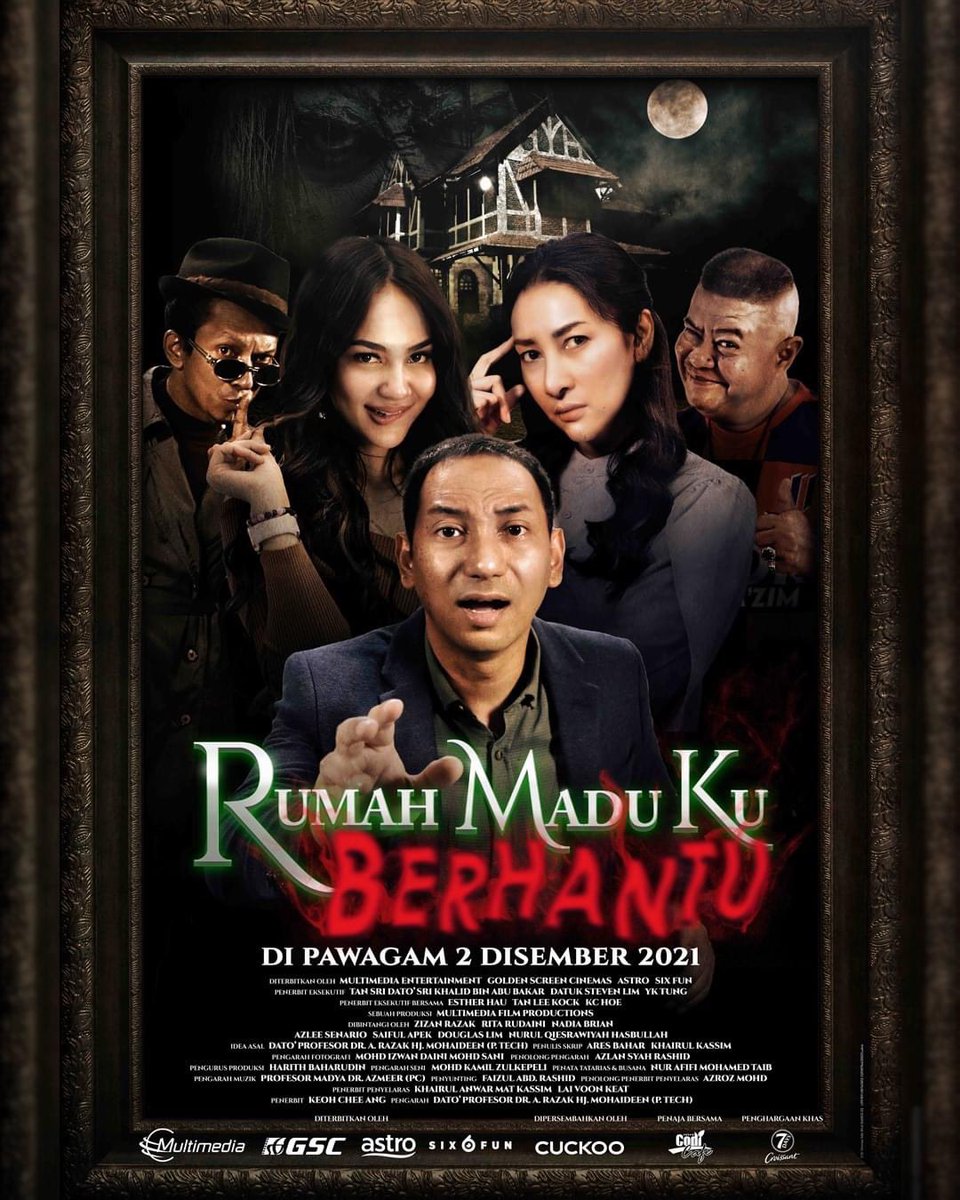 GSCinemas's tweet photo. Agaknya mana lagi takut, rumah berhantu atau hidup bermadu? Cer komen kat bawah 😃 

RUMAH MADU KU BERHANTU bakal berada di pawagam seluruh negara bermula 2 DISEMBER ini!

#RumahMaduKuBerhantu #RMKB #sapotlokal #comedy #horror https://t.co/VRnVMKUG6d