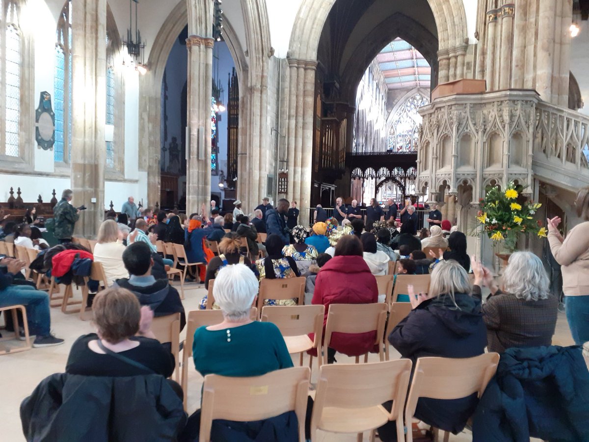 CEbeltoft's tweet photo. Hull Trinity Church are hosting HANA Fashion Show. Listening to the Cherry Burtones before the show starts @NHSHullCCG @HP_CSU fantastic .. https://t.co/Mrv4JHp4Al