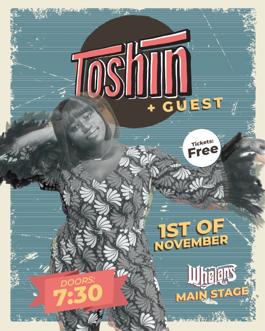 whelanslive's tweet photo. We are delighted to have a very special @GuinnessIreland event with the absolutely wonderful @Toshinband in Whelan's this Mon 1st Nov. This gig is FREE WITH A TICKET from https://t.co/VeEgQUQhid. Share your moment #HeresToItAll.
Claim yours now: https://t.co/6XujJ5u7xA https://t.co/kTxDlRidsH