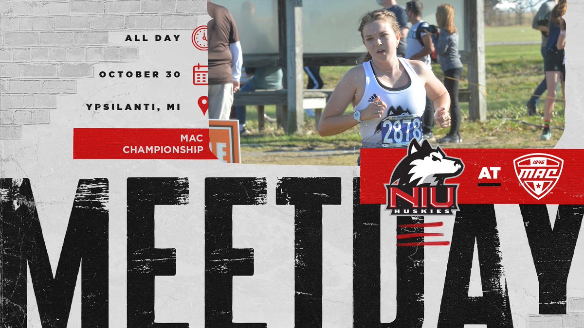 NIUXCTrack's tweet photo. It's MAC Championship Dayโผ๏ธ
๐ Ypsilanti, Mich.
๐๏ธ Saturday, October 30
๐ 11 a.m. CT
๐ https://t.co/uzCBKzPpjQ
๐บhttps://t.co/VuBQQWxhEH
#NIUXC https://t.co/EjbbbaOyAN