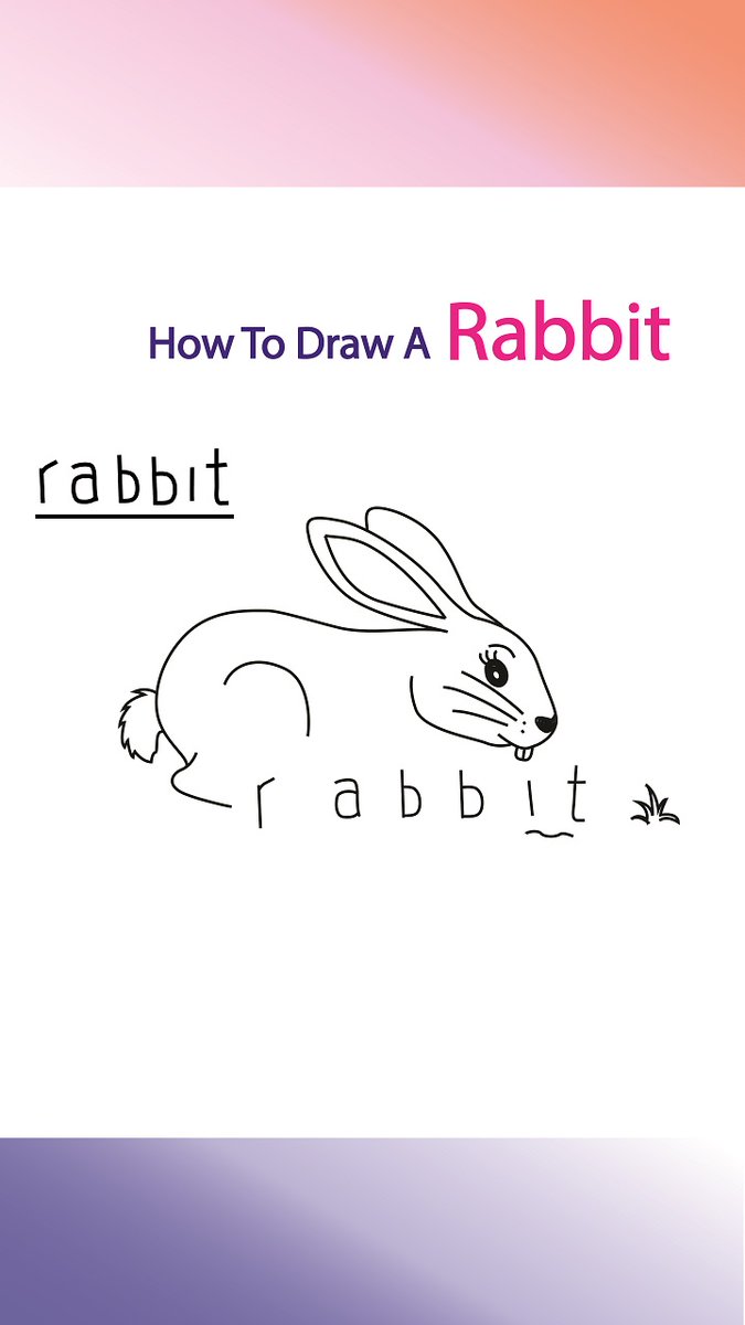 DrawLearing's tweet image. How To Draw A Rabbit Eats Carot From Letter RABBIT | Draw A Rabbit Easy ... youtu.be/_vwfp5F1k54 via @YouTube