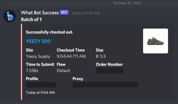 would've been a morning of free checkouts, but the buyer locked his cards early .... s/o @whatbotisthis for the easy W 🌐: @smallproxy1 小daily 📨: @GmailSupply